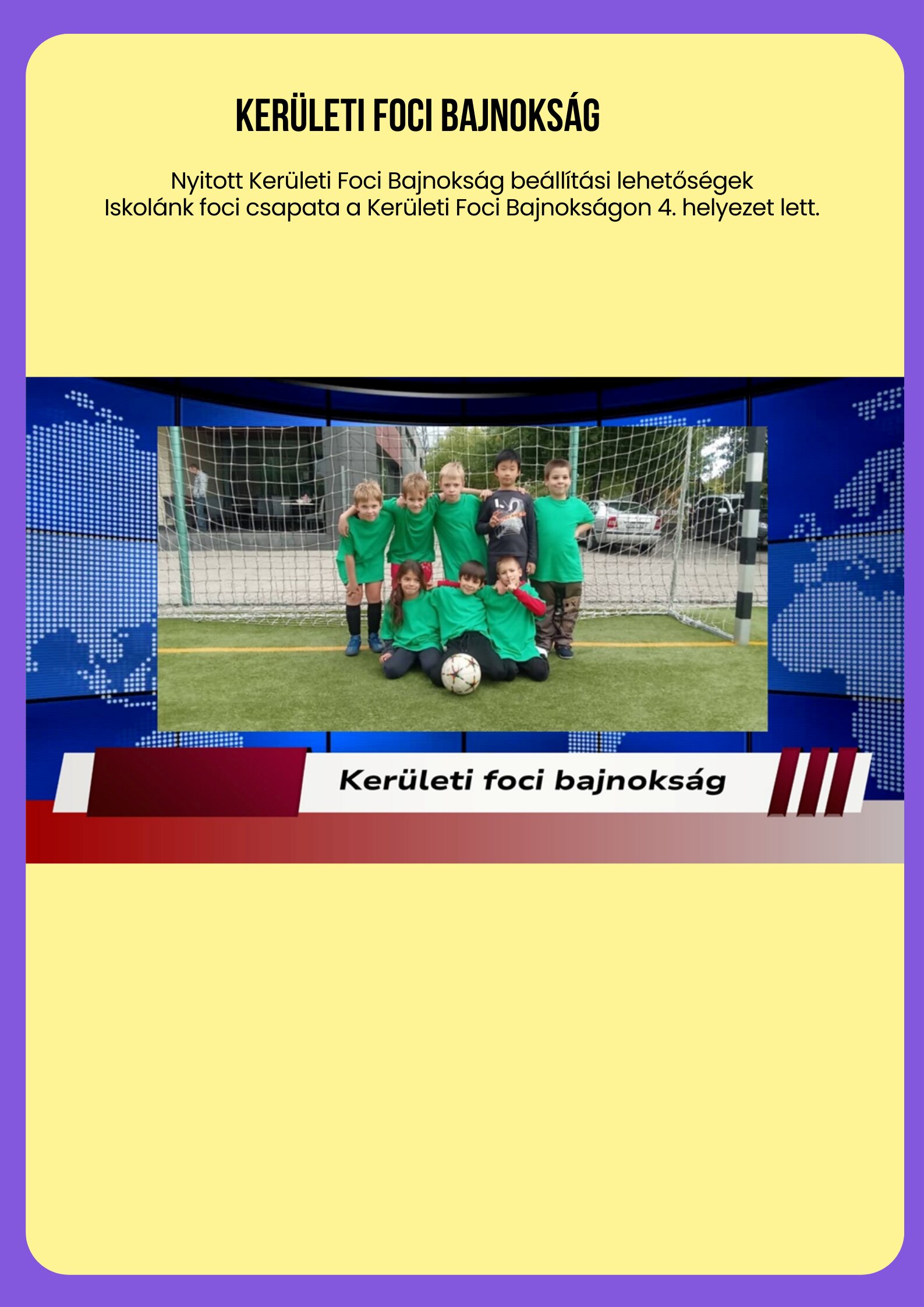 Kerületi focibajnokság